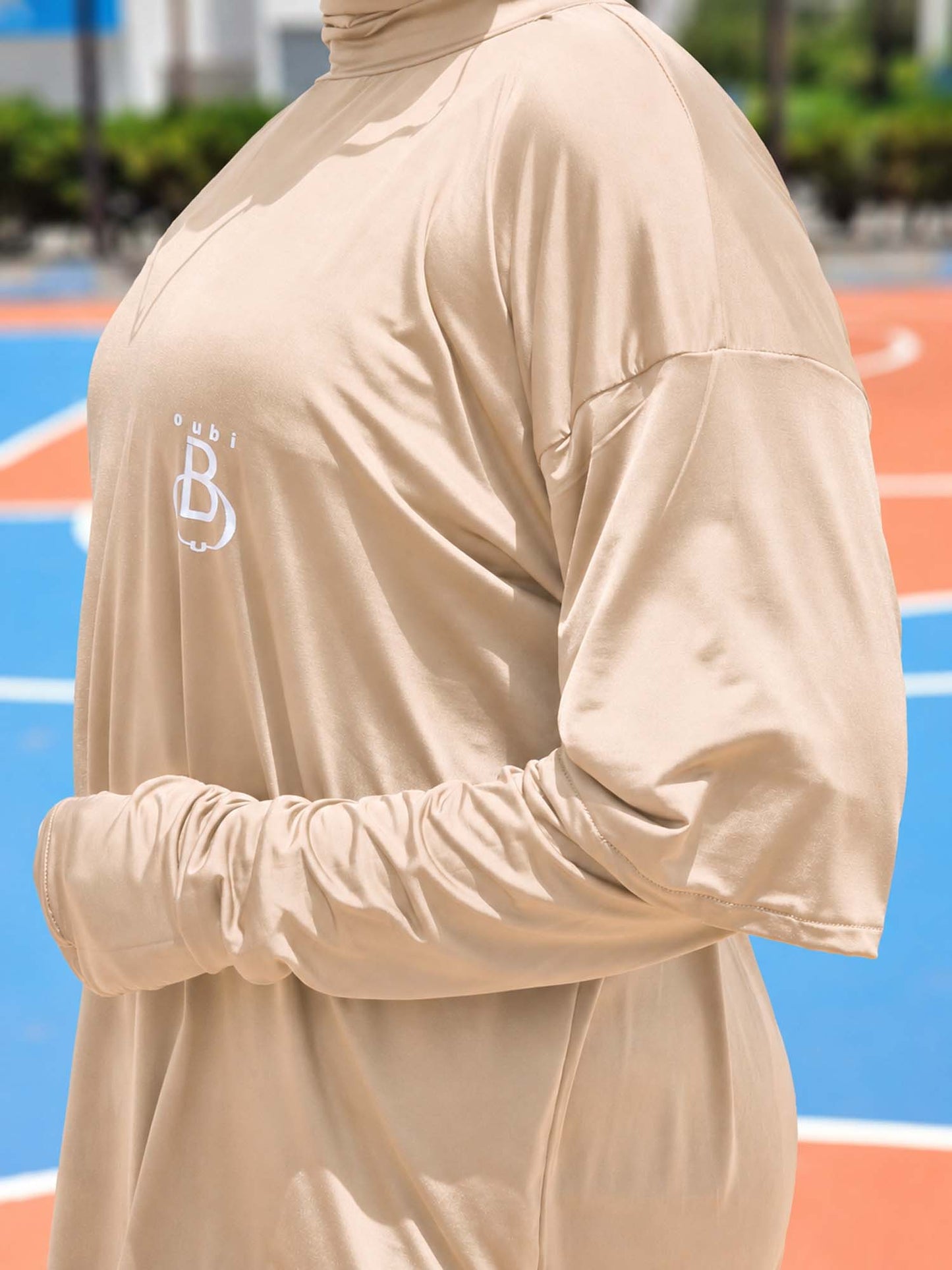 T-Shirt Sport Long — Beige