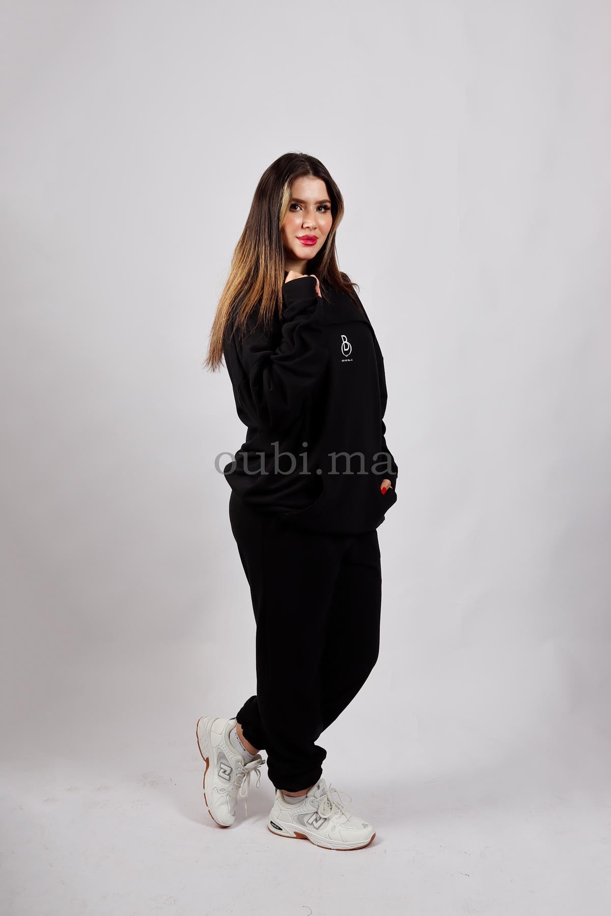 ENSEMBLE Hoodie + jogging (Noir)