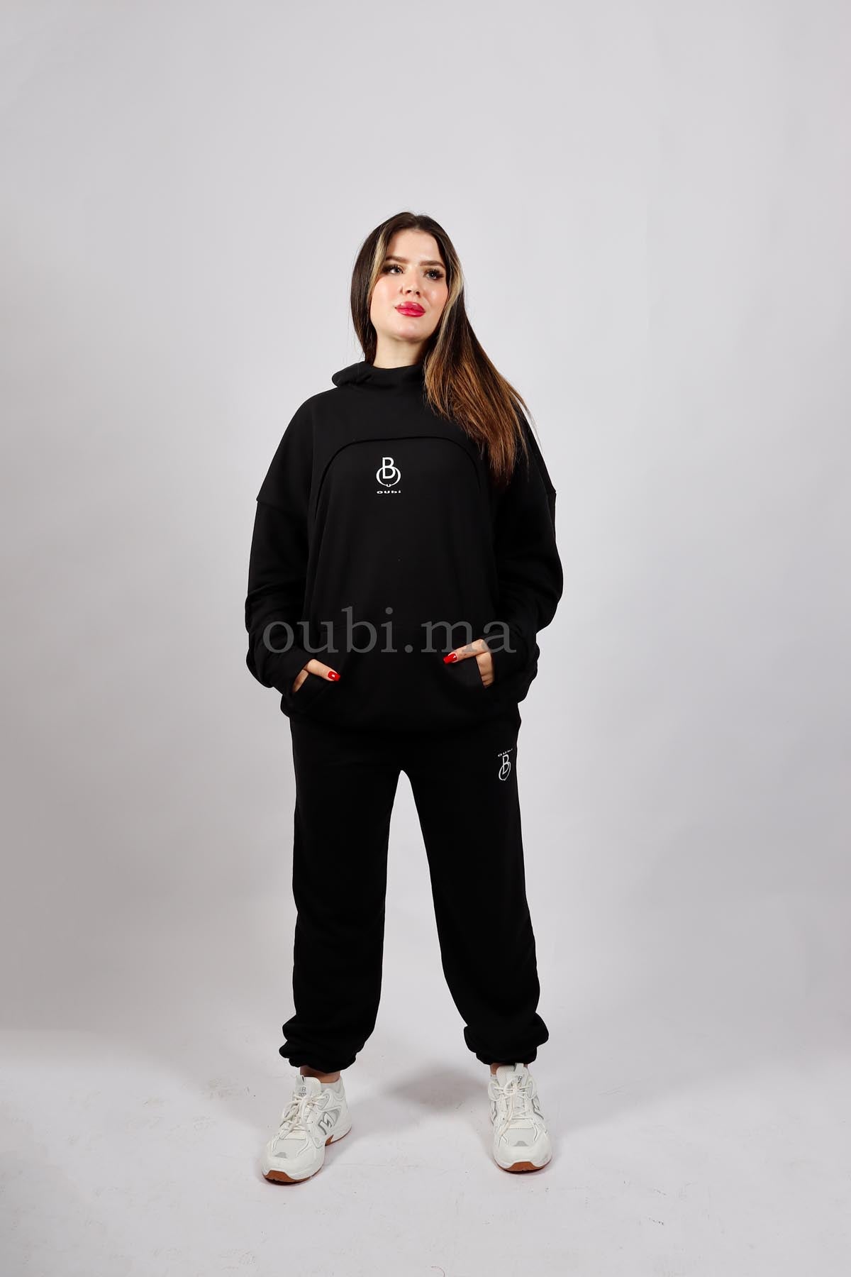 ENSEMBLE Hoodie + jogging (Noir)