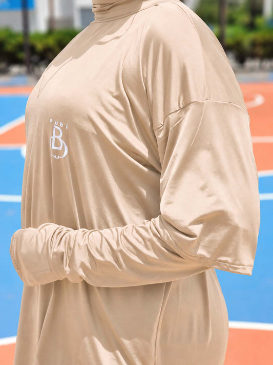 T-Shirt Sport Long — Beige