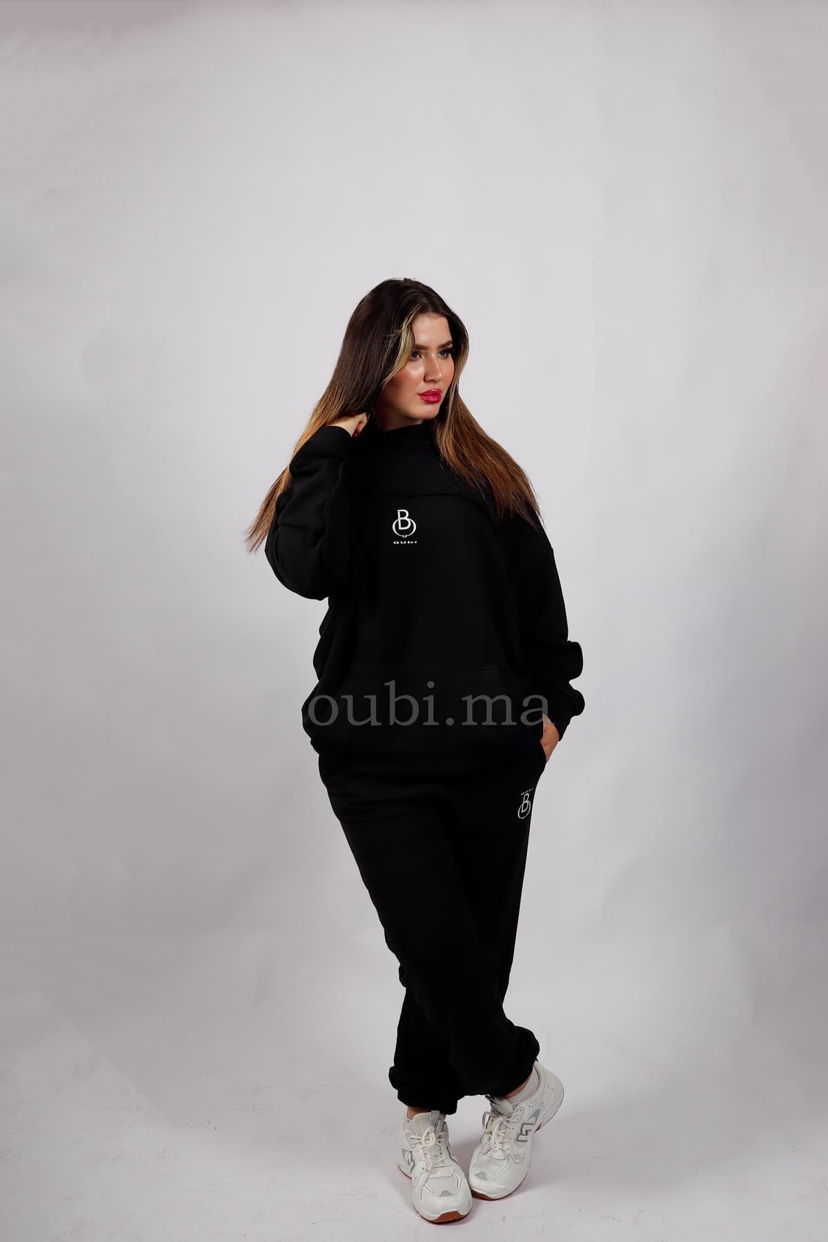 ENSEMBLE Hoodie + jogging (Noir)