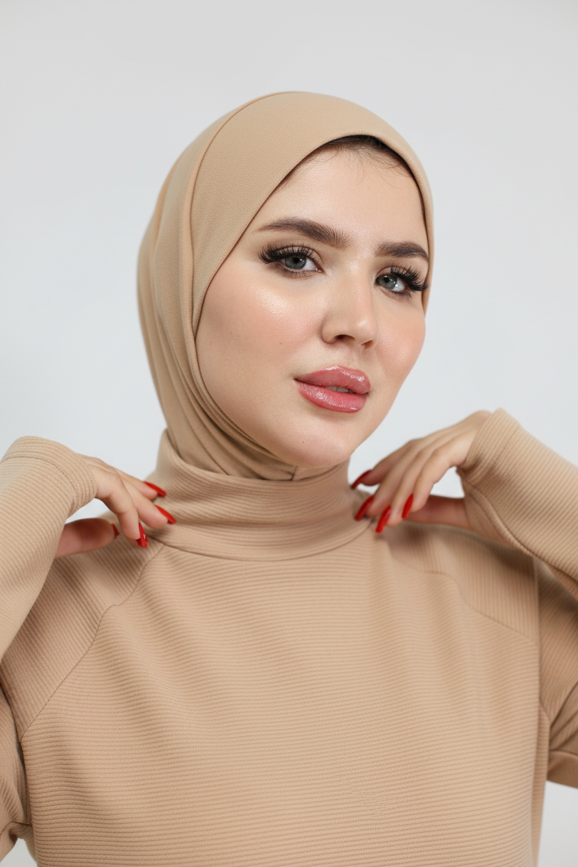 Hijab sport beige - Oubi