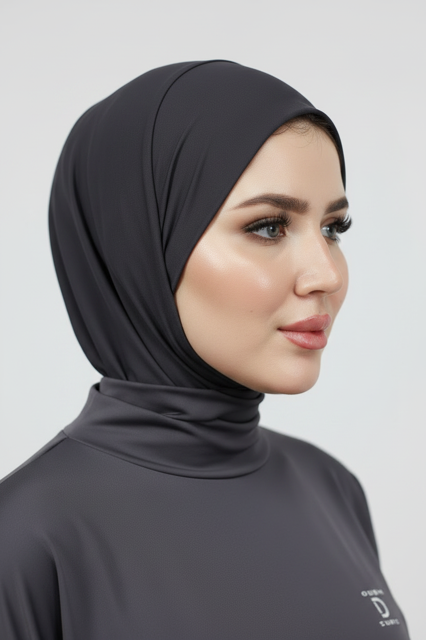 Hijab sport gris - Oubi